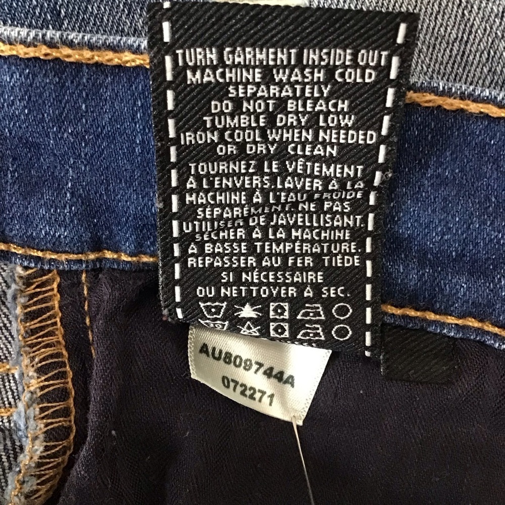7 For All Mankind Blue The Ankle Skinny Jeans - Picture 14 of 16